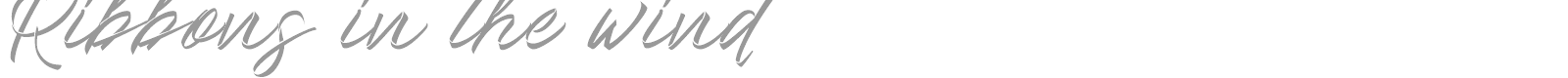 Ribbons in the wind font preview